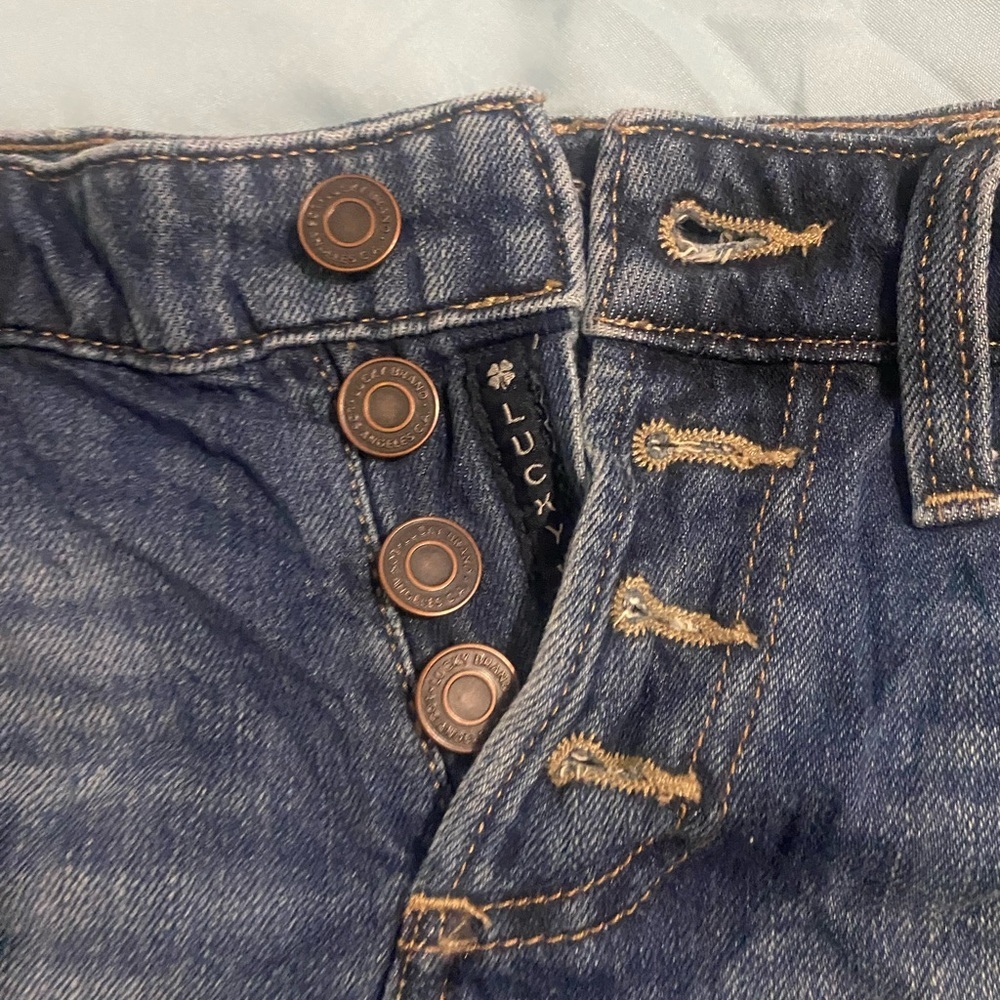 Lucky Brand Blue Jean Shorts Distressed Casual - Picture 6 of 12